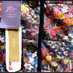 J Crew Liberty Print Reversible Primaloft Coat NEW